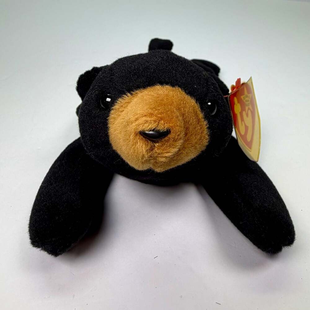 Vintage Ty Beanie Baby Blackie The Bear Style 4011